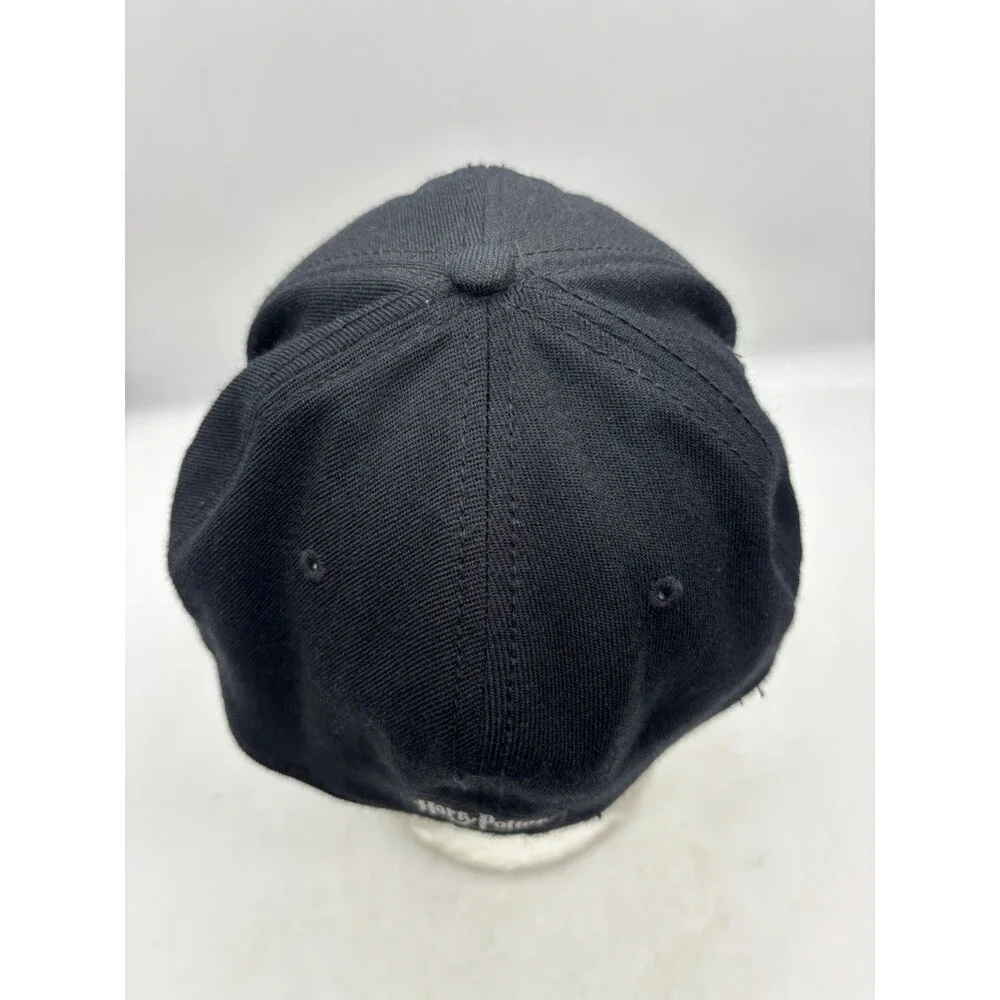 Harry Potter Platform 9 3/4 Fitted Flex Fit Hat Black Crimson Red Underbrim